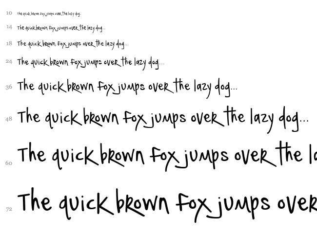 Notepaper Airplanes font waterfall